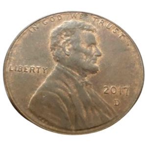 Moeda 1 Cent 2017 Letra D - EUA