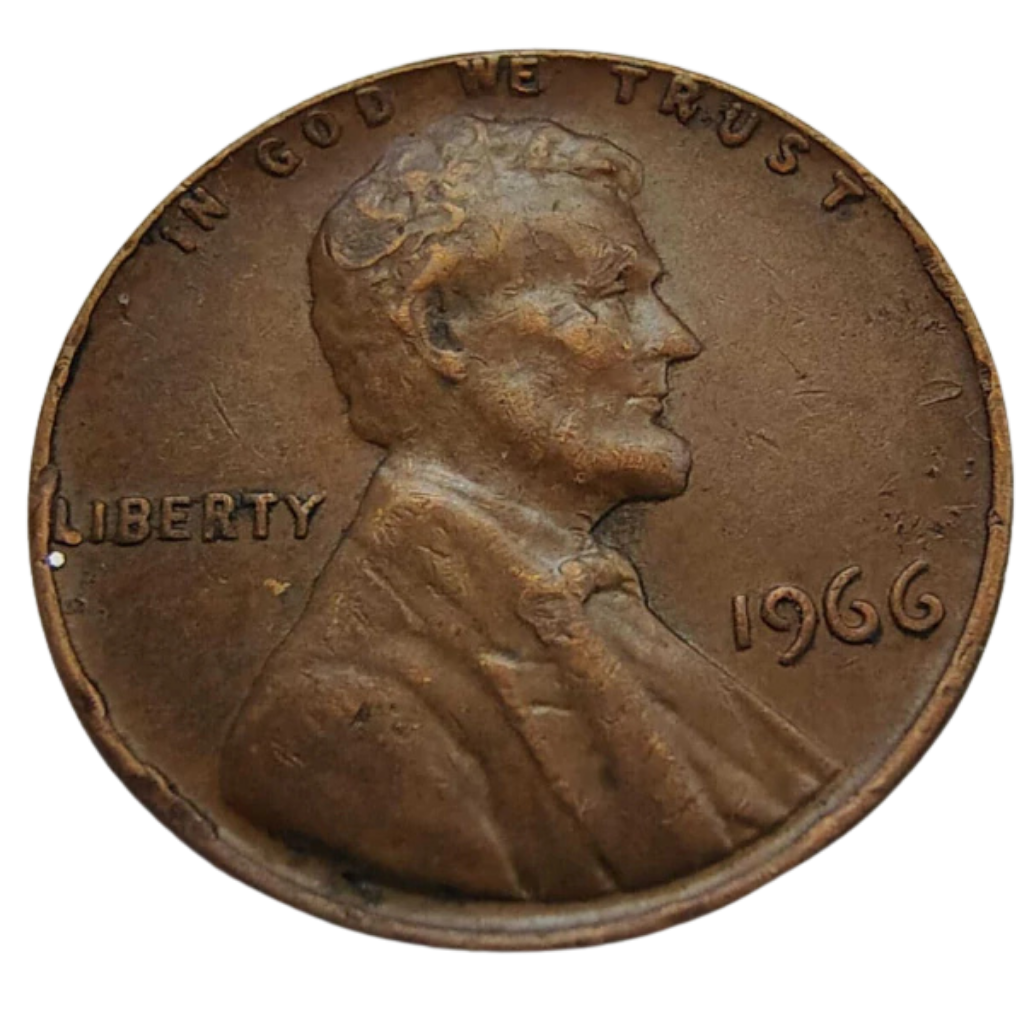 Moeda 1 Cent 1966 - EUA