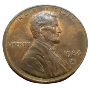 Moeda 1 Cent 1984 Letra D - EUA