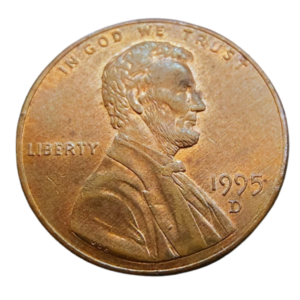 Moeda 1 Cent 1995 letra D - EUA