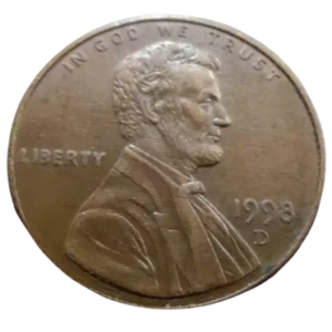 Moeda 1 Cent 1998 Letra D - EUA