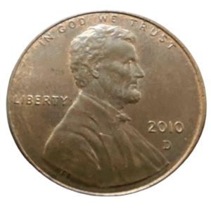 Moeda 1 Cent 2010 Letra D - EUA
