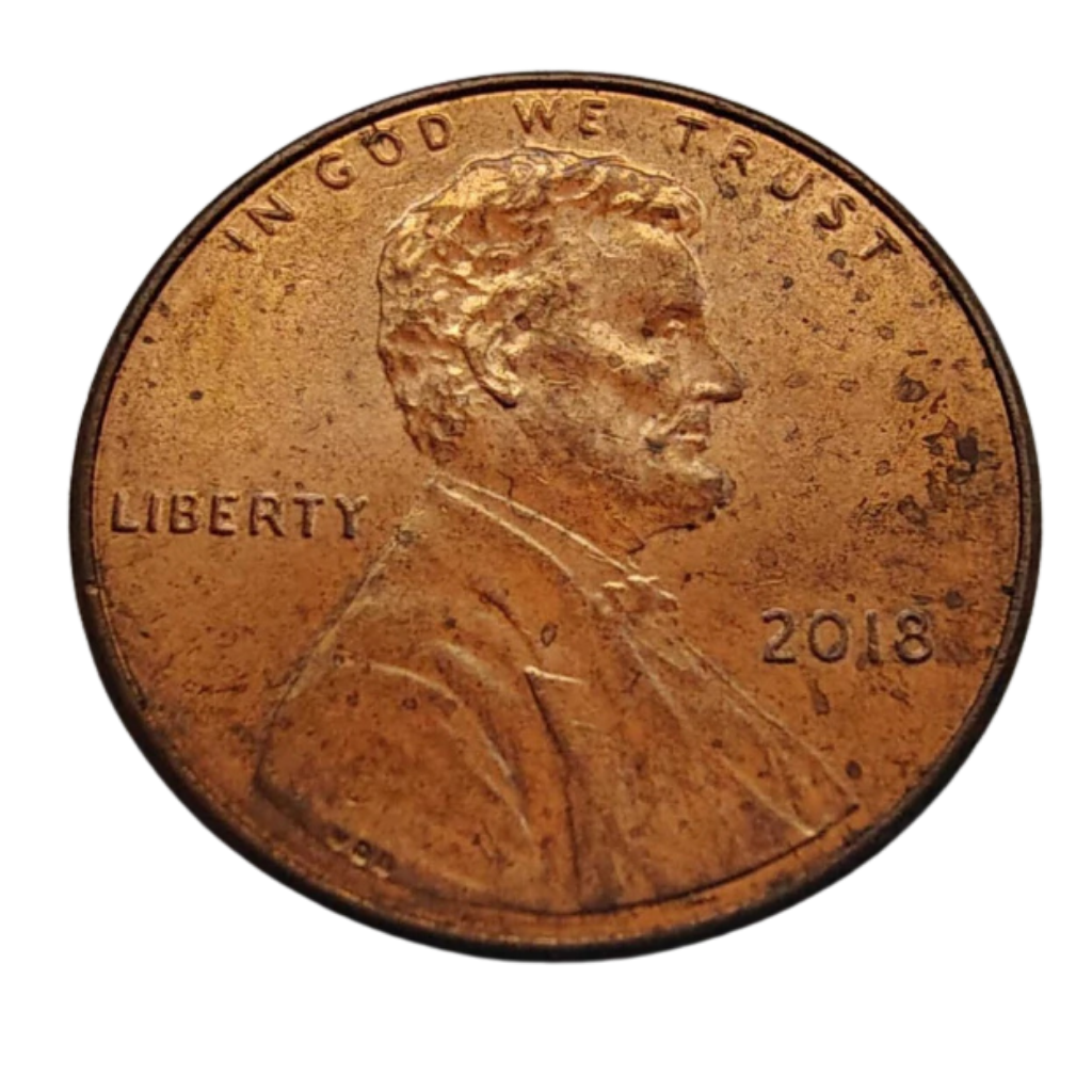 Moeda 1 Cent 2018 - EUA