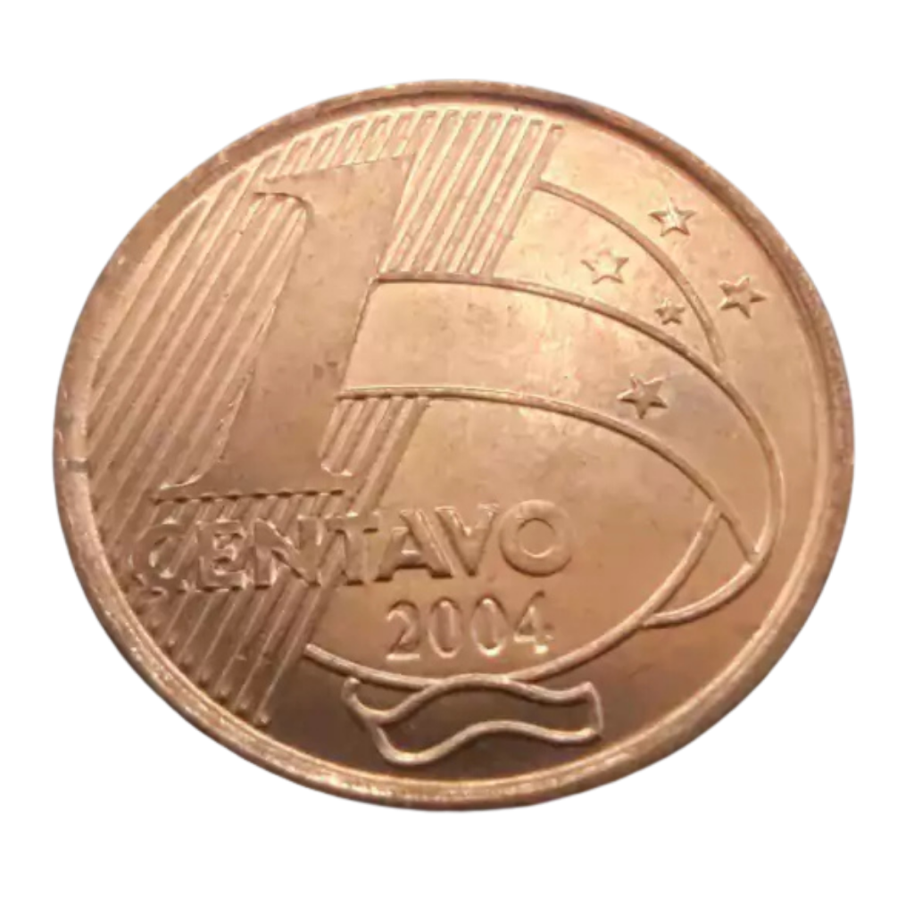 Moeda 1 Centavo 2004 Brasil - MBC