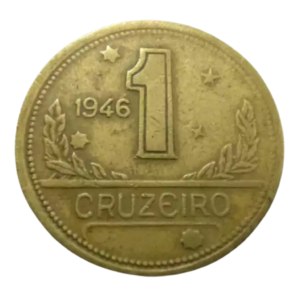 Moeda 1 Cruzeiro 1946 Brasil - MBC