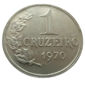 Moeda 1 Cruzeiro 1970 Brasil - MBC
