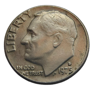Moeda 1 Dime 1975 Letra D - EUA