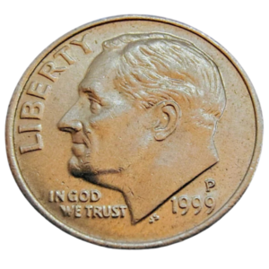 Moeda 1 Dime 1999 letra D - EUA