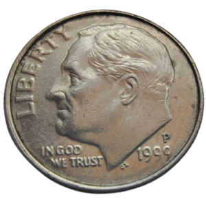 Moeda 1 Dime 1999 Letra P - EUA