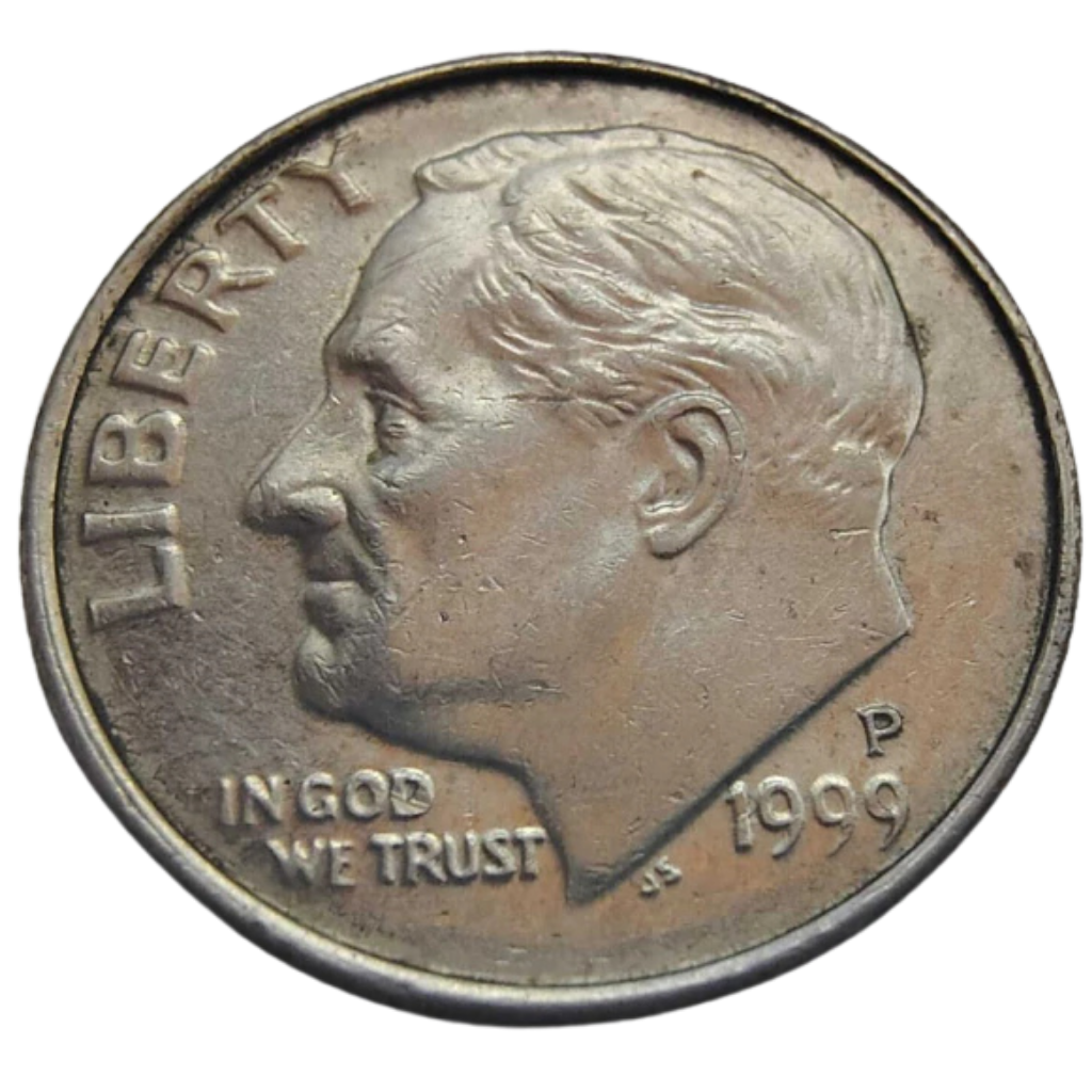 Moeda 1 Dime 1999 Letra P - EUA