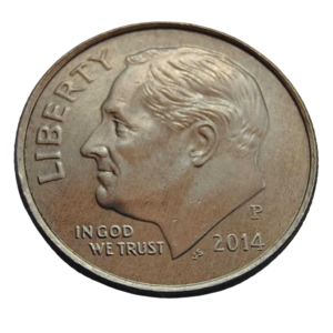 Moeda 1 Dime 2014 Letra P - EUA