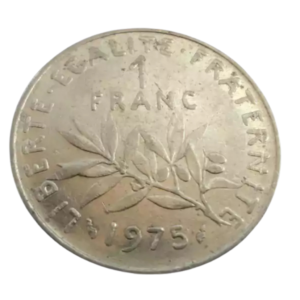 Moeda 1 Franco 1975 - França