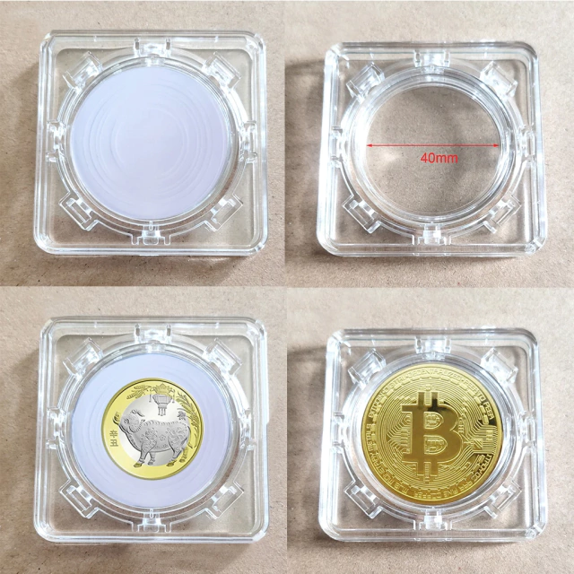10 Cápsulas Giratórias para moedas de 17mm a 40mm - Imagem 2