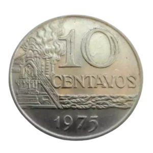 Moeda 10 Centavos 1975 Brasil - MBC