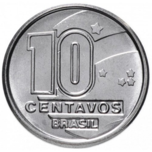 Moeda 10 Centavos 1990 Brasil - FC