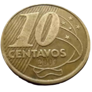 Moeda 10 Centavos 2007 Brasil - MBC