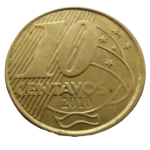 Moeda 10 Centavos 2010 Brasil - MBC