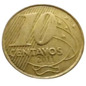 Moeda 10 Centavos 2011 Brasil - MBC
