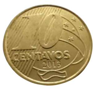 Moeda 10 Centavos 2013 Brasil - MBC