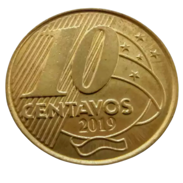 Moeda 10 Centavos 2019 Brasil - MBC