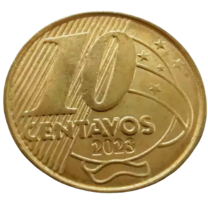Moeda 10 Centavos 2023 Brasil - MBC