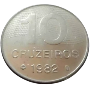 Moeda 10 Cruzeiros 1982 Brasil - MBC