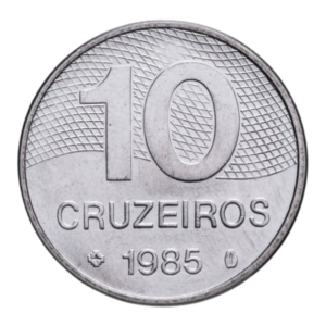 Moeda 10 Cruzeiros 1985 Brasil - MBC
