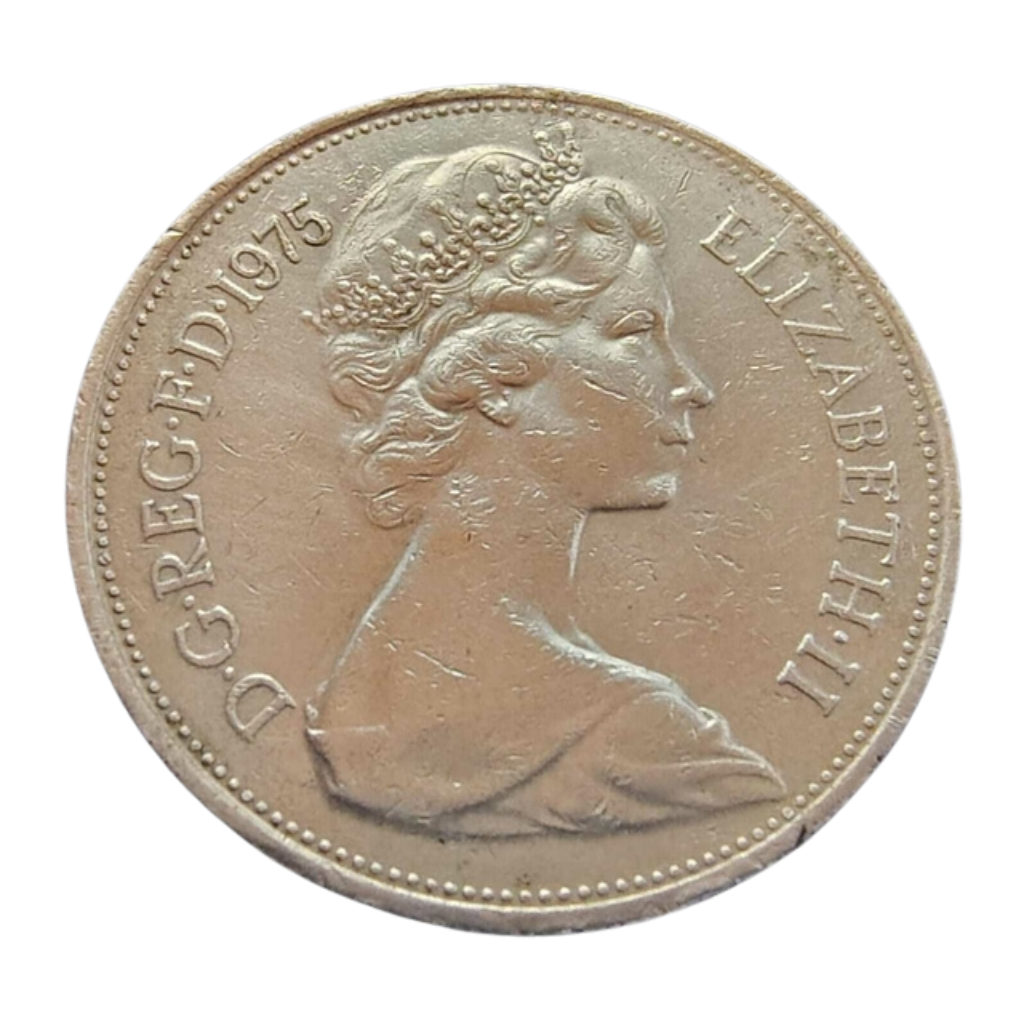 Moeda 10 New Pence 1975 - Reino Unido - Imagem 2