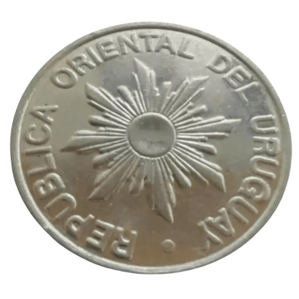 Moeda 10 Pesos Novos 1989 - Uruguai - Imagem 2