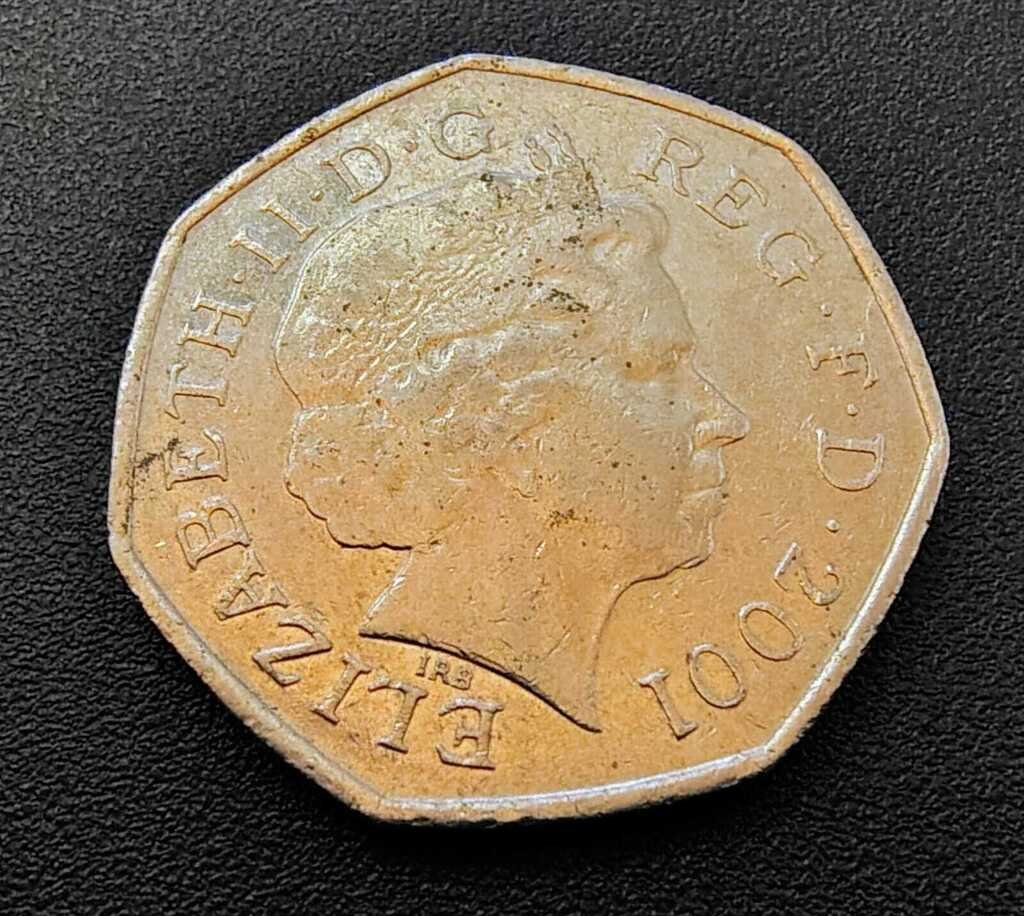 Moeda 50 Pence 2001 - Reino Unido - Imagem 2
