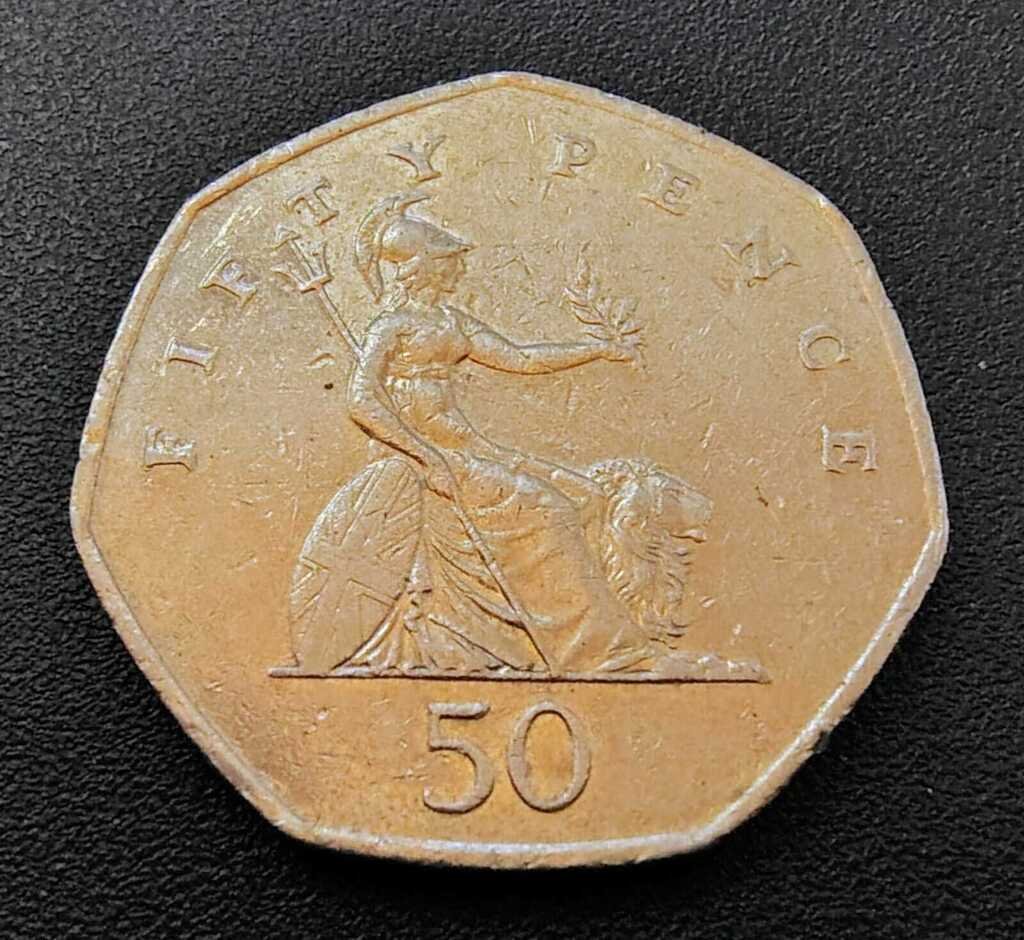 Moeda 50 Pence 2001 - Reino Unido - Imagem 3