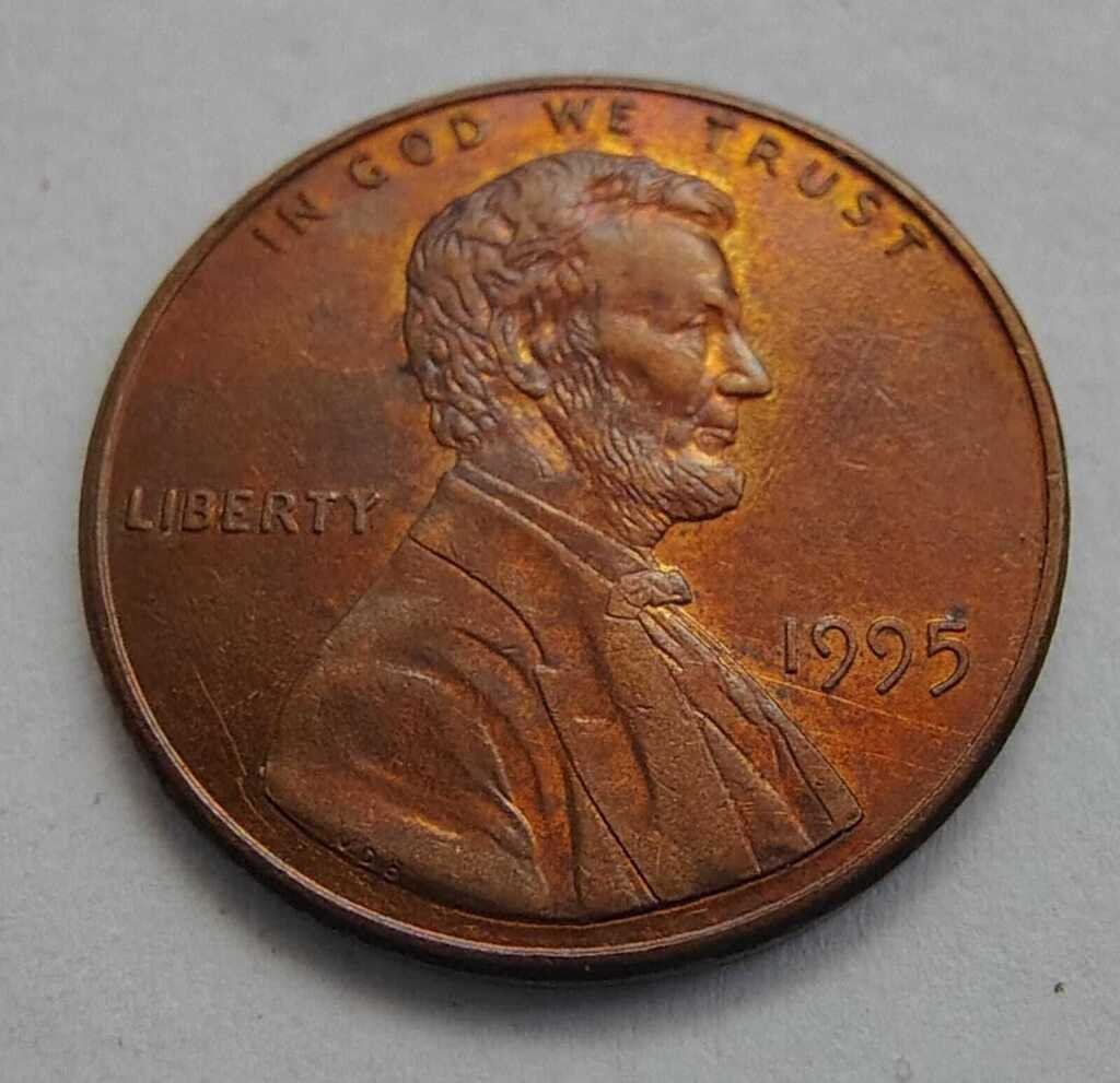 Moeda 1 Cent 1995 - EUA - Imagem 3