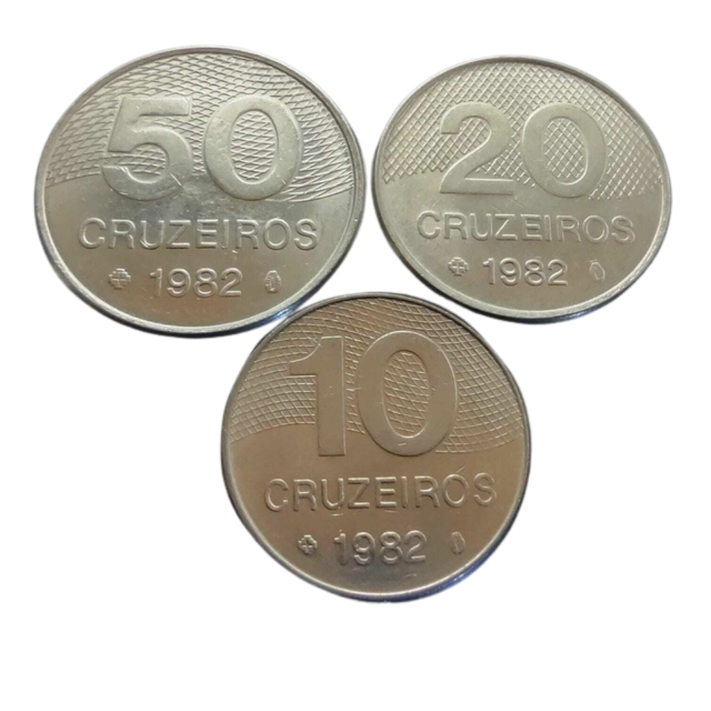 Set de Moedas de Cruzeiros 1982 Brasil - SOB