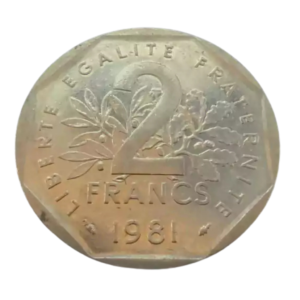 Moeda 2 Francos 1981 - França