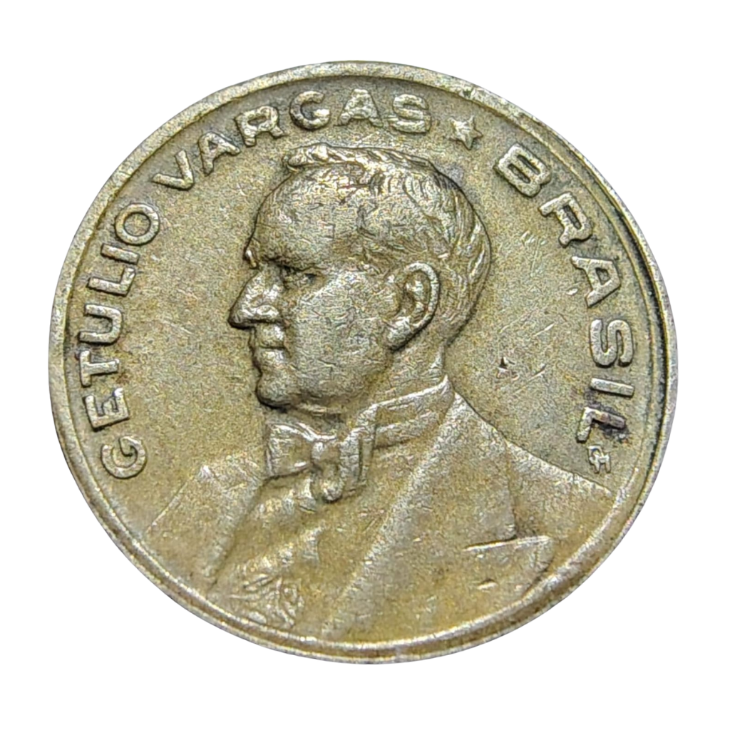Moeda 20 Centavos 1943 Brasil Getúlio Vargas