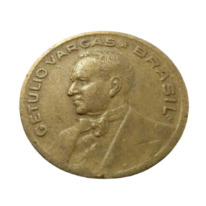 Moeda 20 Centavos 1944 Getúlio Vargas Brasil - MBC