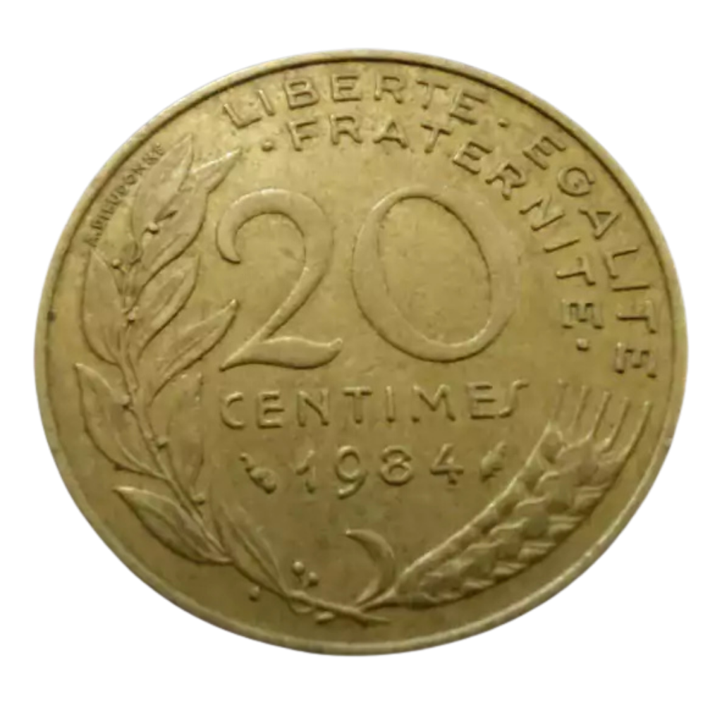 Moeda 20 Cêntimes 1984 - França