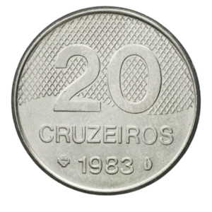 Moeda 20 Cruzeiros 1983 Brasil - SOB