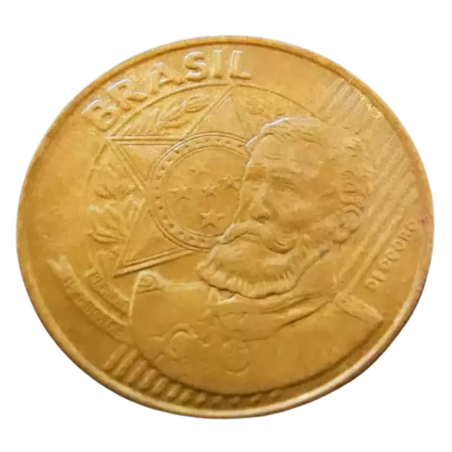 Moeda 25 Centavos 2004 Brasil - MBC