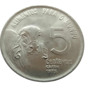 Moeda 5 Centavos 1975 FAO Carne