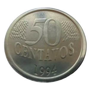 Moeda 50 Centavos 1994 Falsa