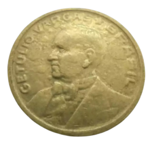 Moeda 50 Centavos 1947 Getúlio Vargas Brasil - SOB