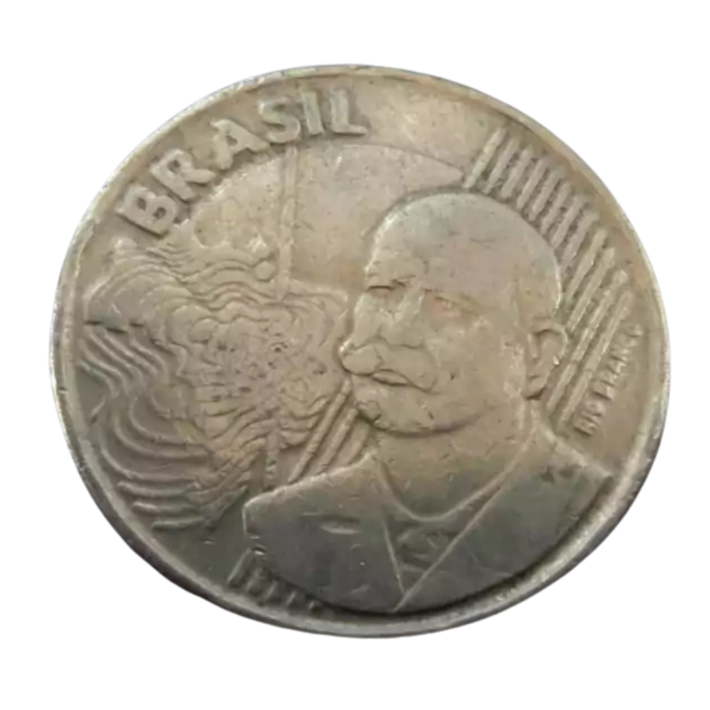 Moeda 50 Centavos 2001 Brasil - MBC - Imagem 2