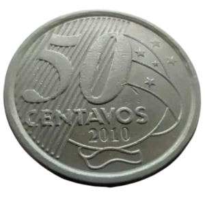Moeda 50 Centavos 2010 Brasil - MBC