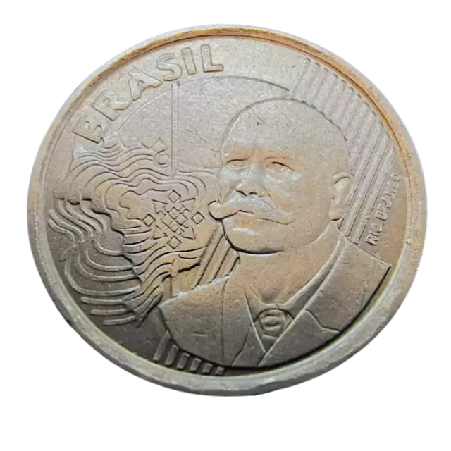 Moeda 50 Centavos 2017 Brasil - MBC