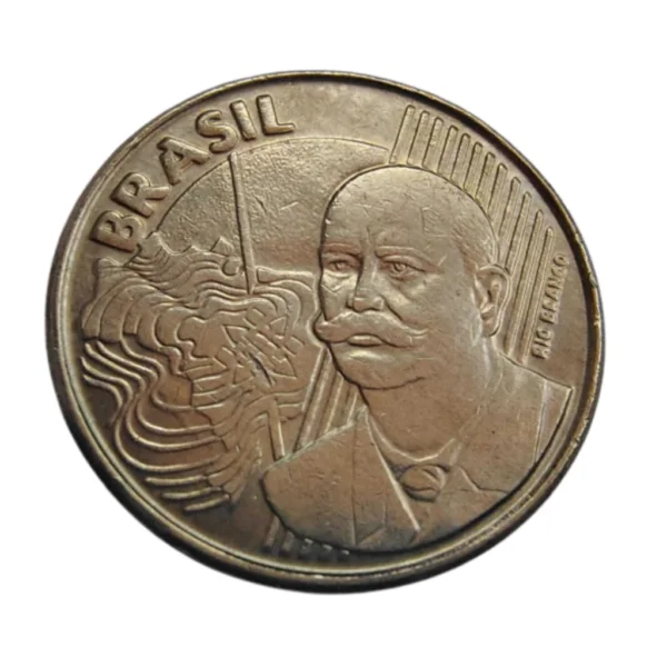 Moeda de 50 Centavos 1998 Flor de Cunho - Imagem 2