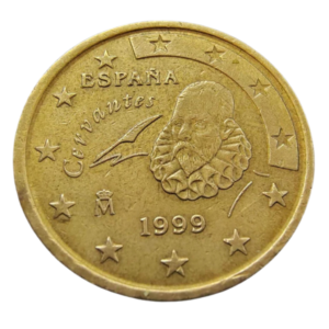 Moeda 50 Cents euro 1999 - Espanha