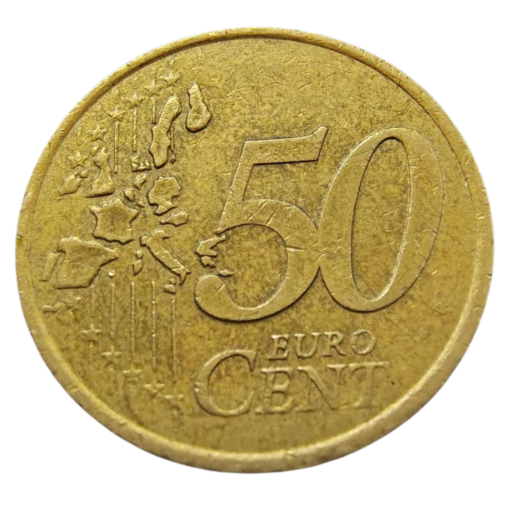 Moeda 50 Cents Euro 2001 - França - Imagem 2