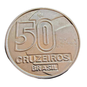Moeda 50 Cruzeiros 1990 Baiana Brasil - MBC