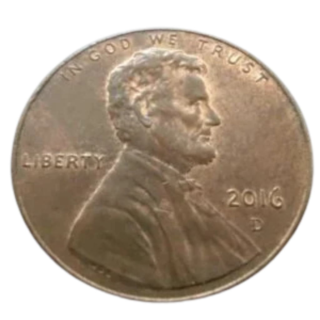 Moeda 1 Cent 2016 Letra D - EUA
